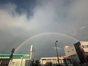 いー庄内ドットコム | 二重になっている虹が見れた幸運「フォーチュンヒーリング」鶴岡市